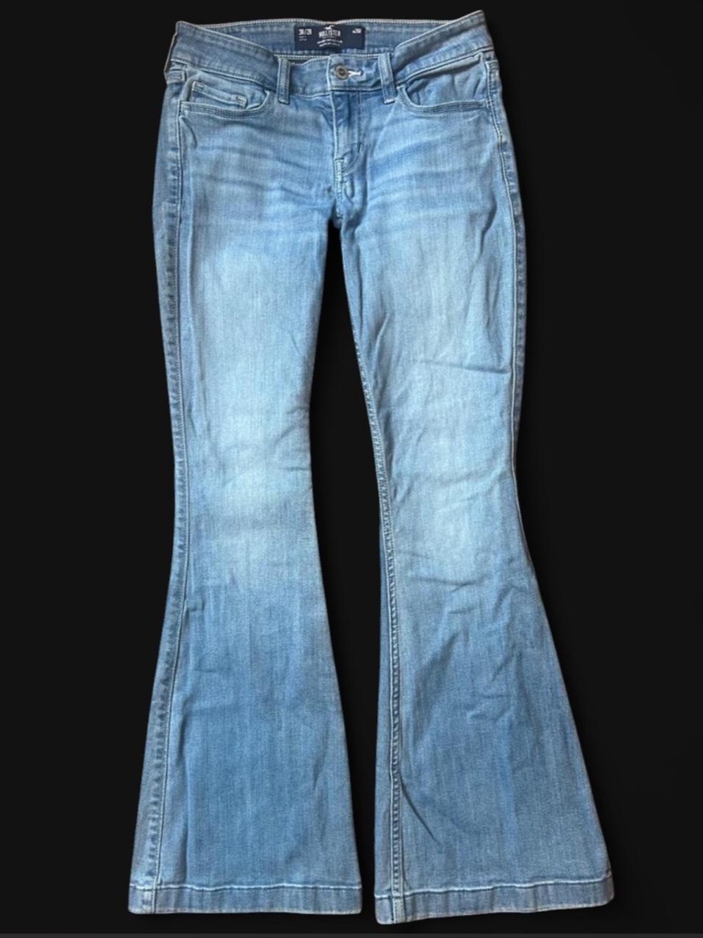 Hollister Light Blue Flare Jeans Size 3R/26R